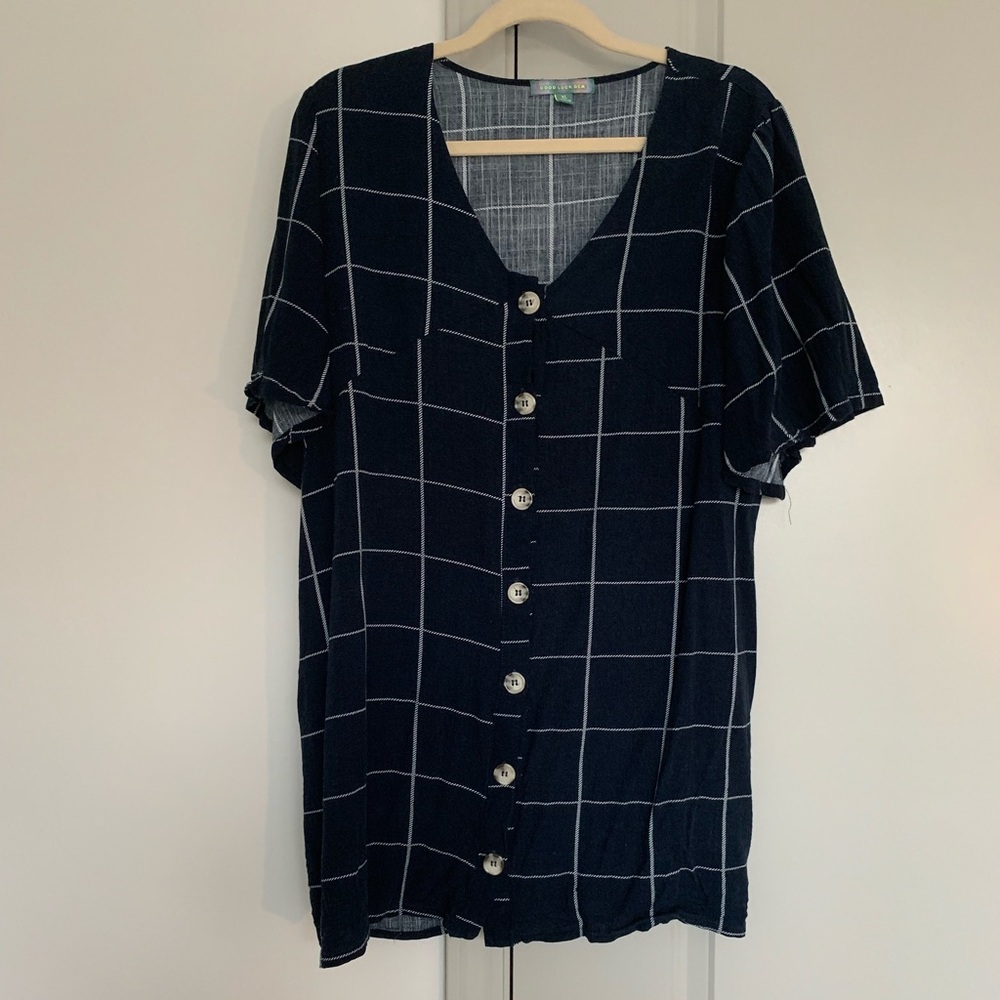 Short sleeve Navy Dress bought at Nordstrom Rack